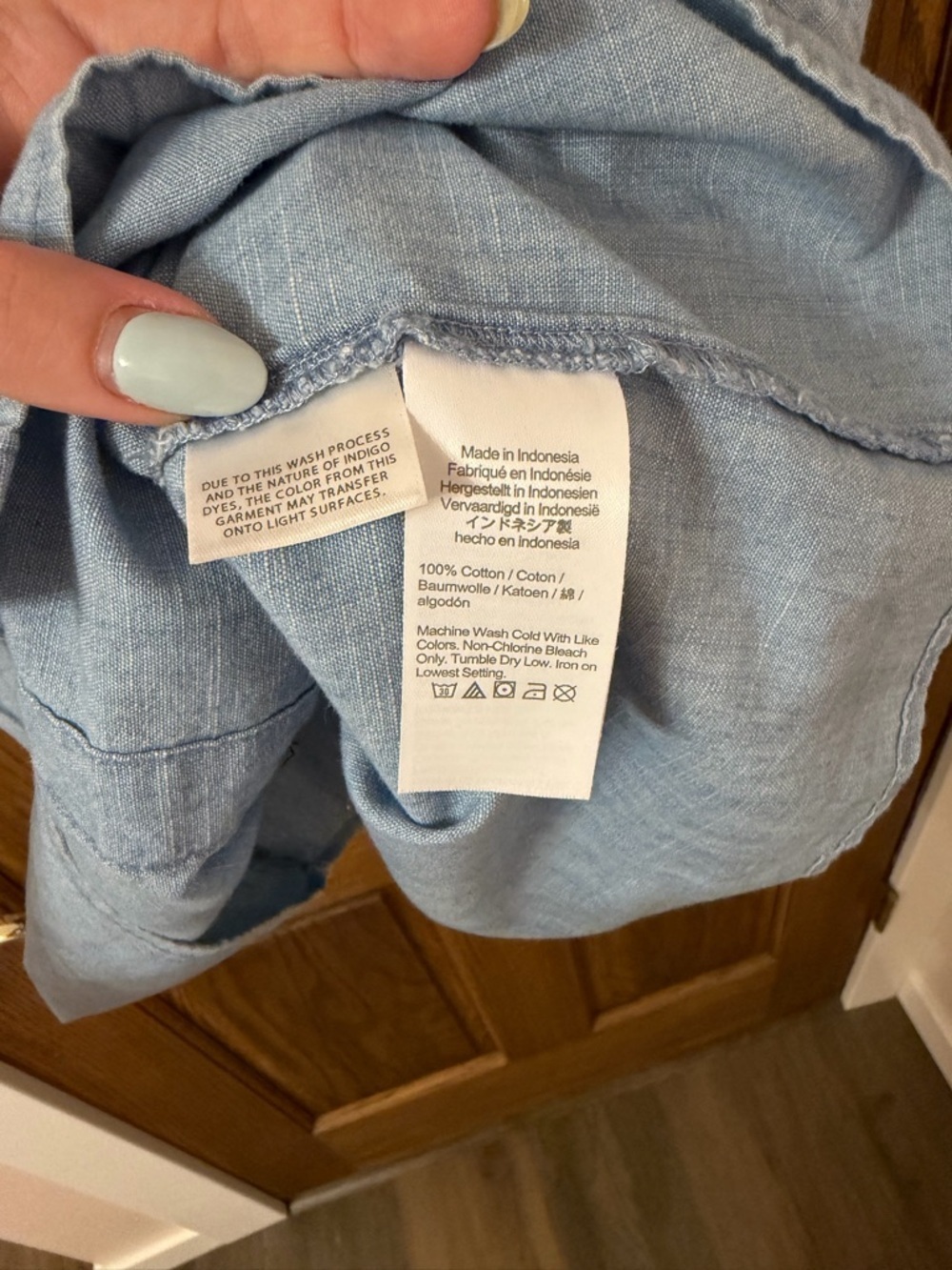 J. Crew Chambray Button-front Light Blue Tank Top With Ruffle Sleeves Small - Picture 9 of 9